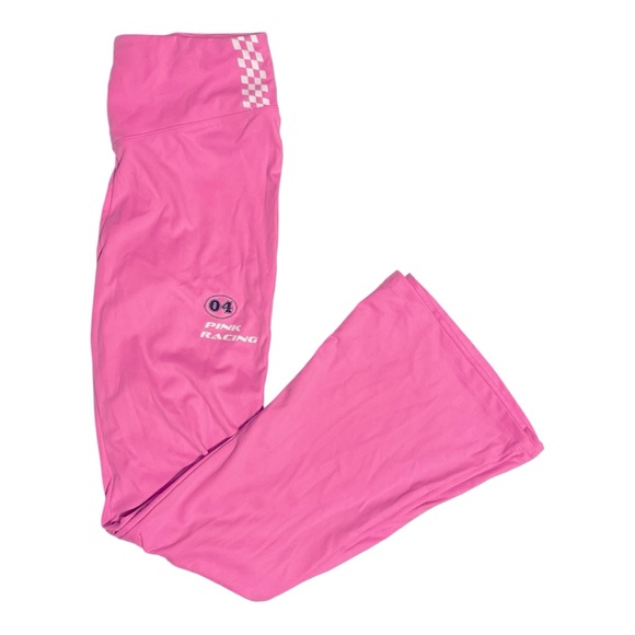PINK Victoria's Secret Pants - EUC Victoria’s Secret PINK Hot Pink Flare Racer Leggings Large